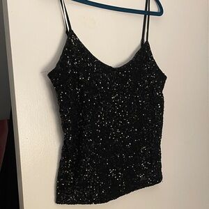 The Limited Black Sequin Camisole